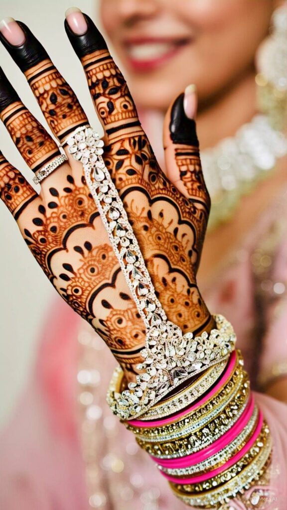 left hand mehndi design