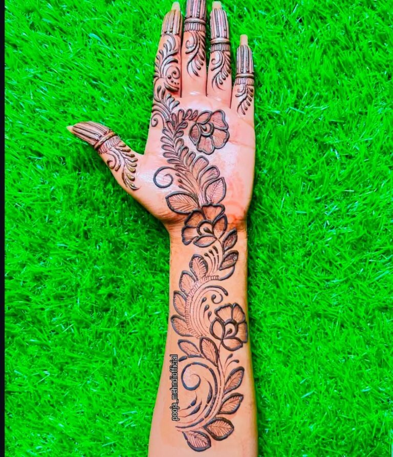 new mehndi design photo simple