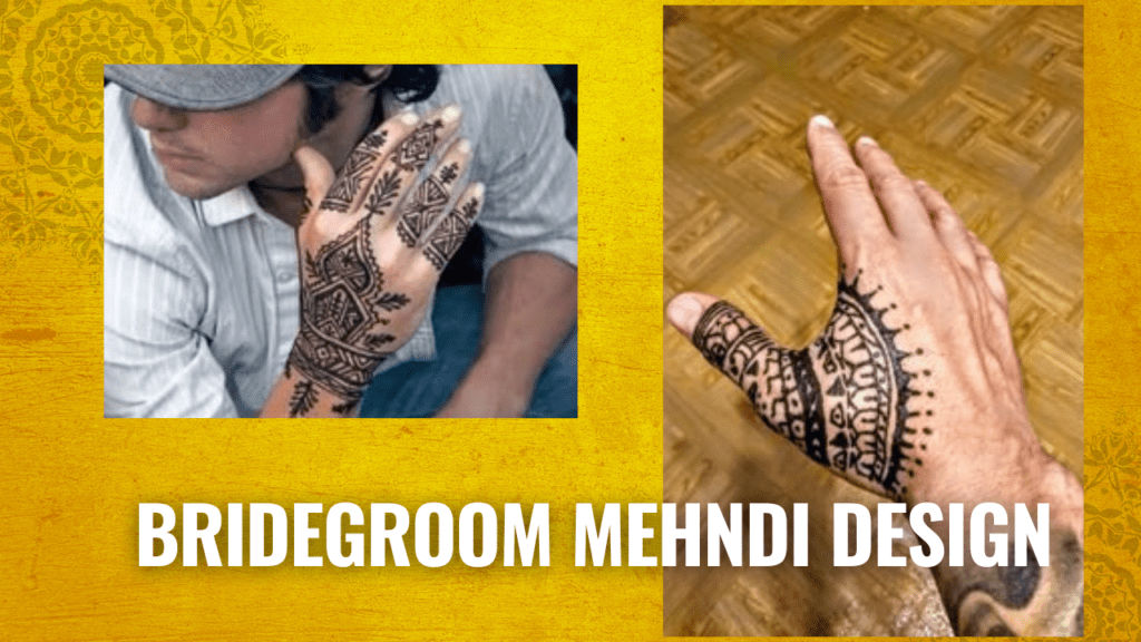 bridegroom mehndi design