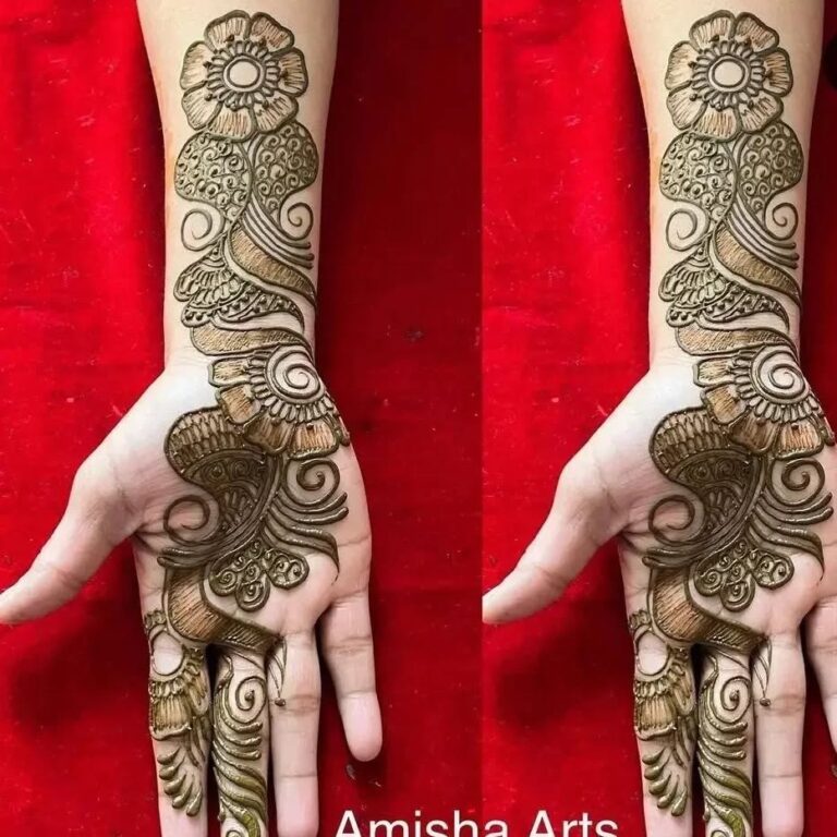 latest groom mehndi design simple