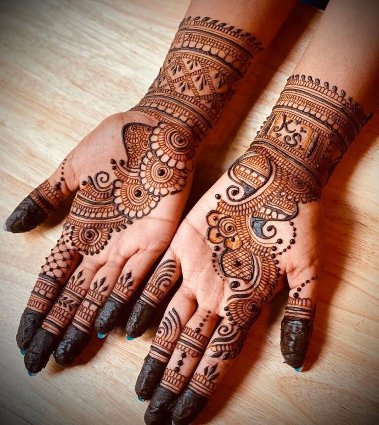 latest groom mehndi design simple