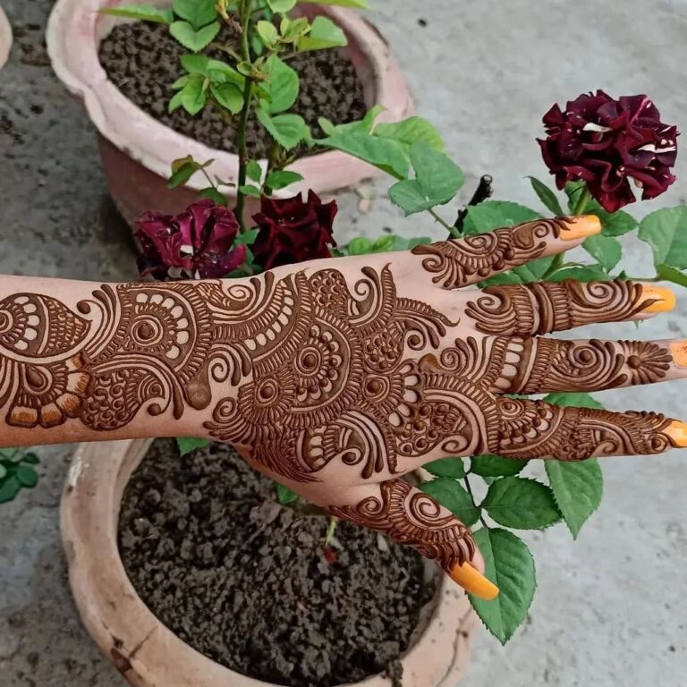 latest groom mehndi design simple