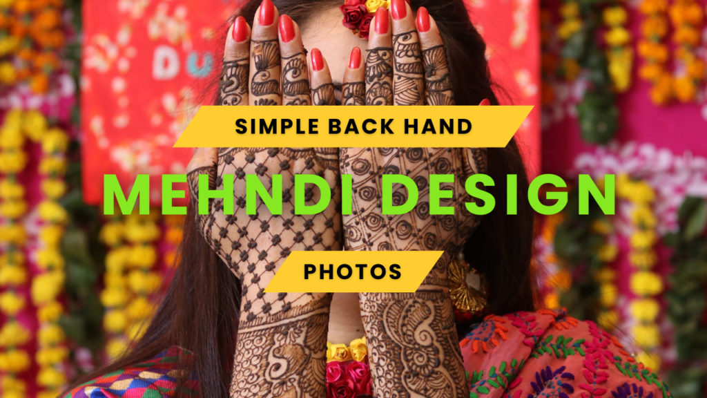 mehndi design photo back hand