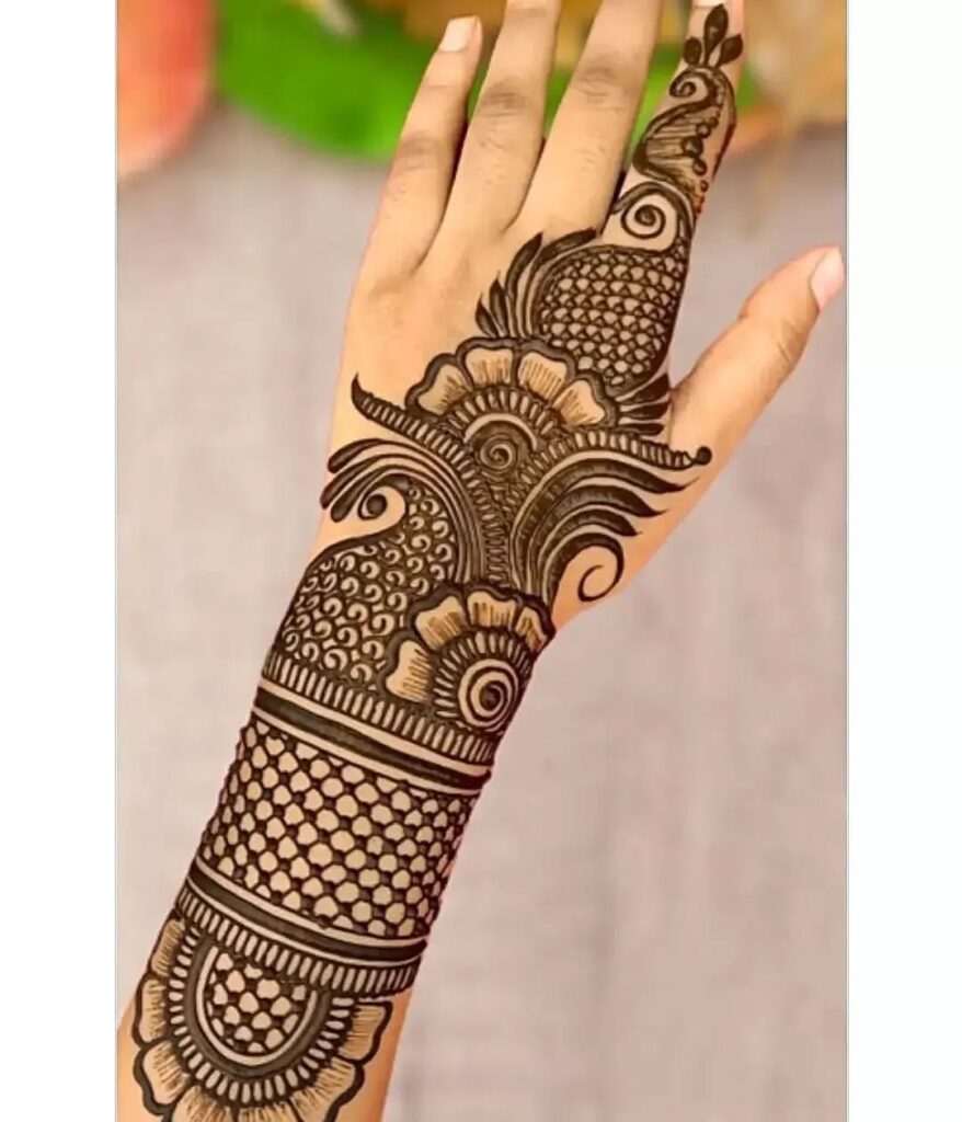 flower stylish back hand mehndi design​