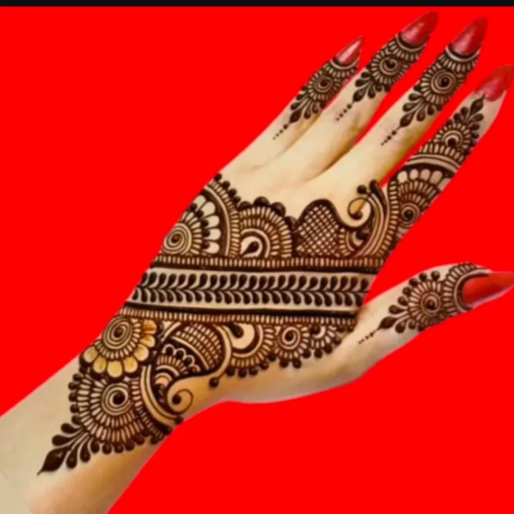 flower stylish back hand mehndi design​