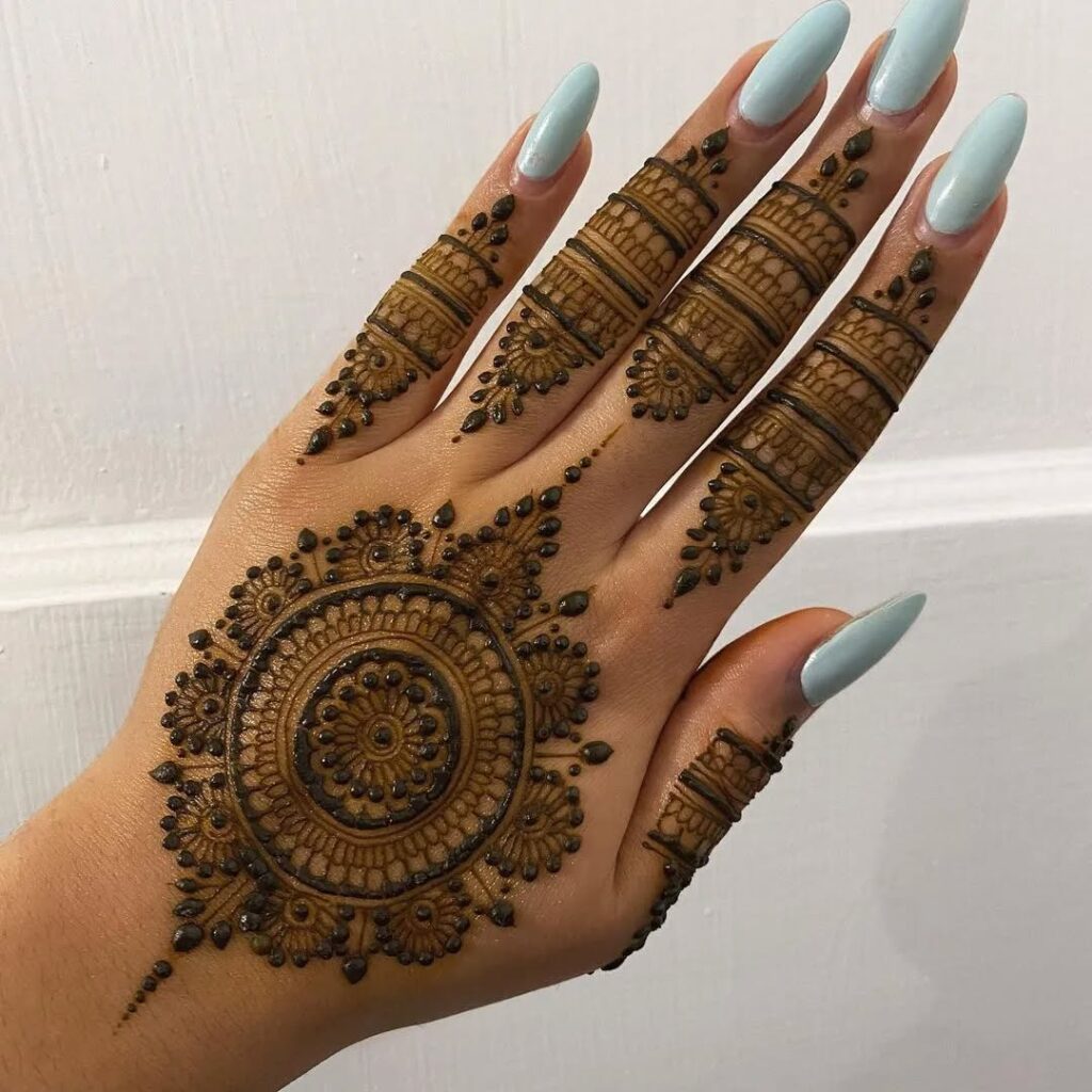 flower stylish back hand mehndi design​