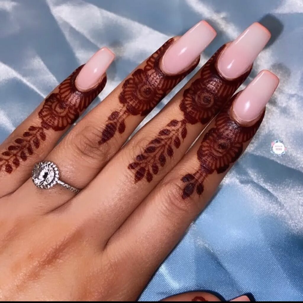 instagram stylish back hand mehndi designs​