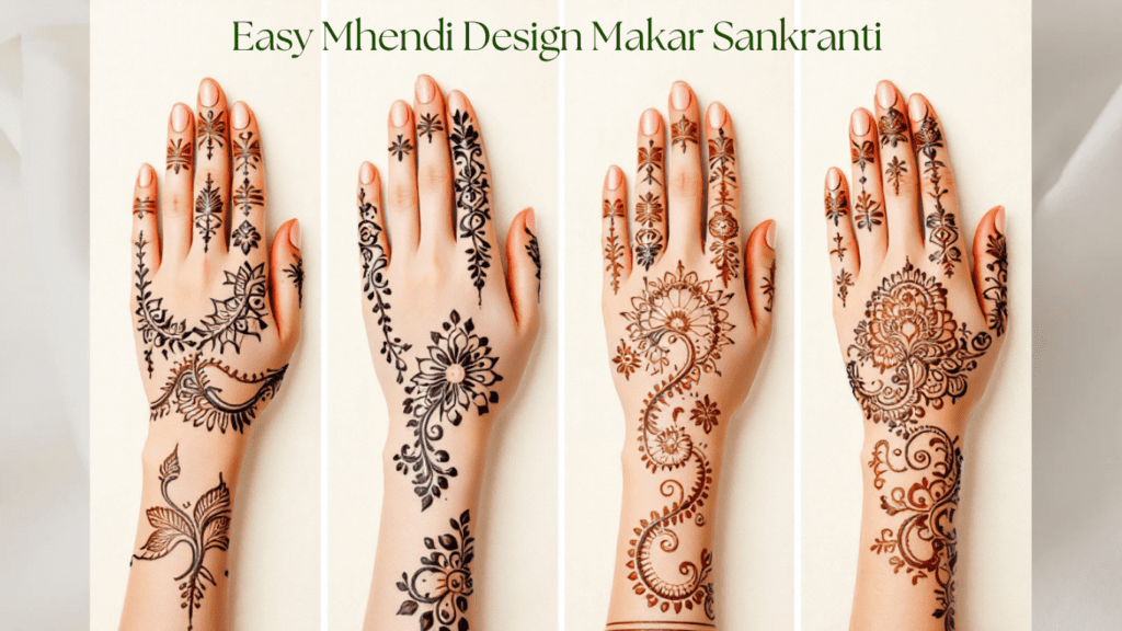 Flower Mehndi Designs for Festive Wear