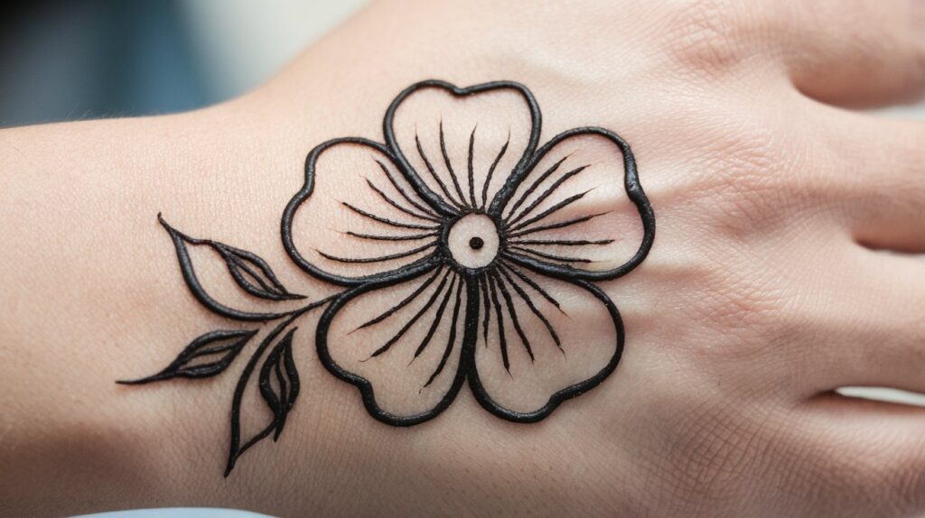 Flower Mehndi Designs for Festive Wear