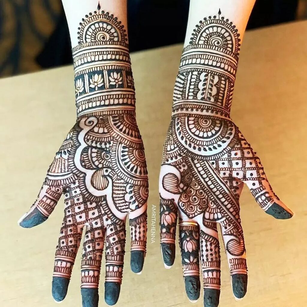 bengali bridal mehndi designs