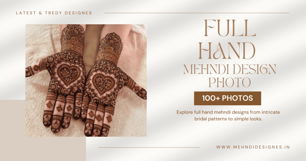 full hand mehndi design photo