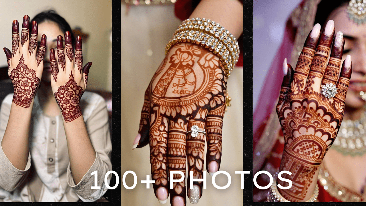 left hand mehndi design