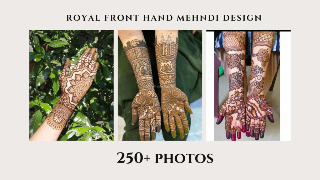 royal front hand mehndi design