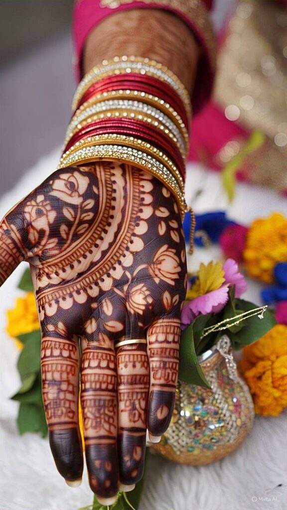 simple royal mehndi design