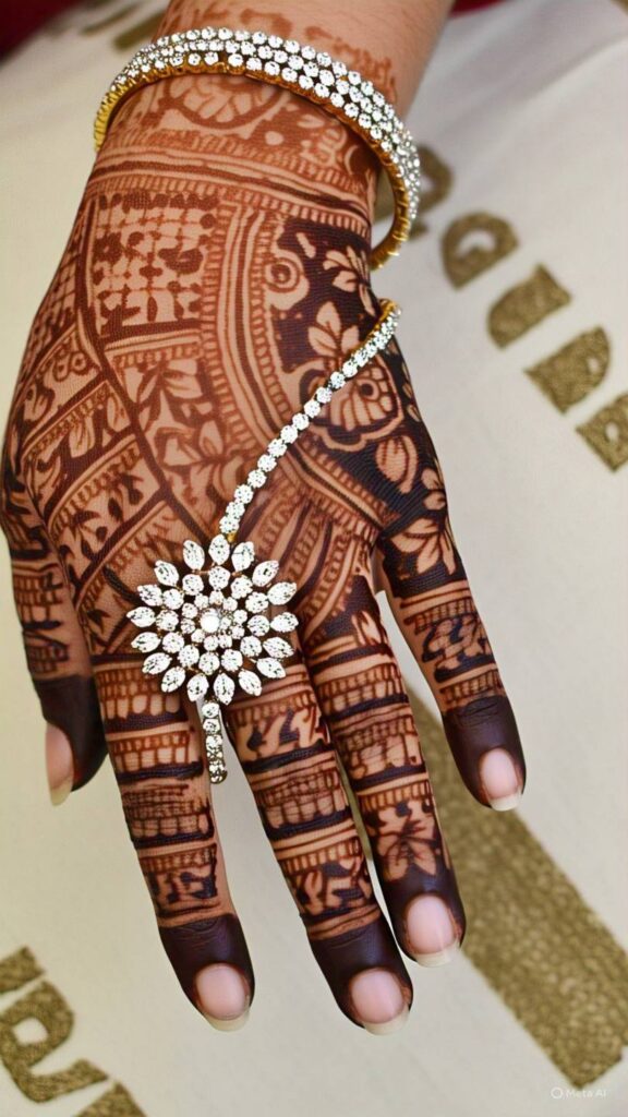 simple royal mehndi design