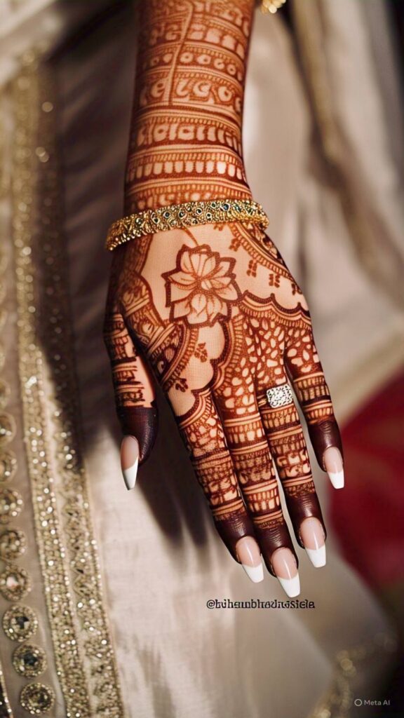 simple royal mehndi design