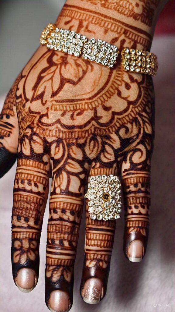 simple royal mehndi design