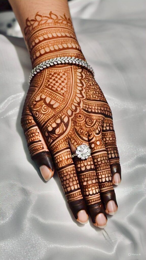 simple royal mehndi design