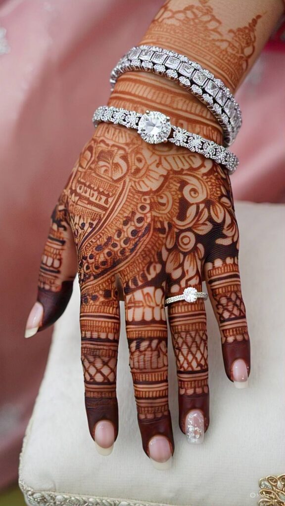 simple royal mehndi design