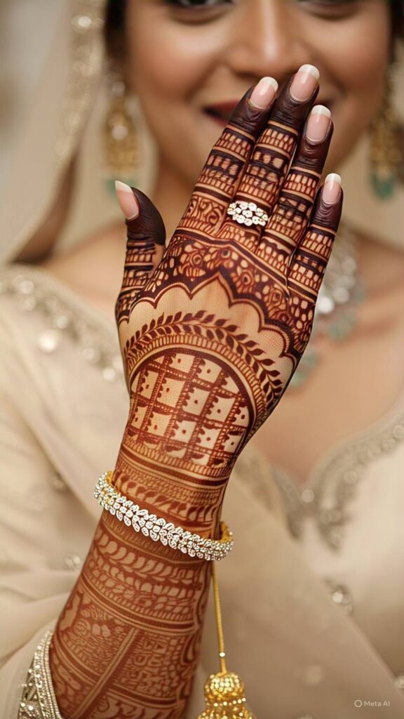simple royal mehndi design