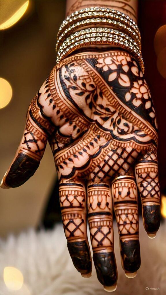 simple royal mehndi design