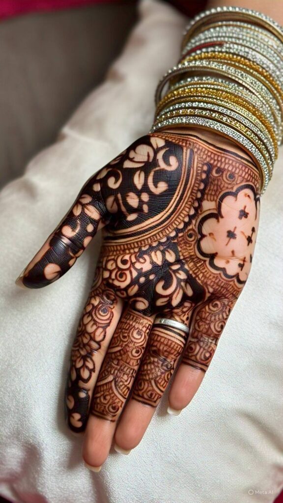 simple royal mehndi design