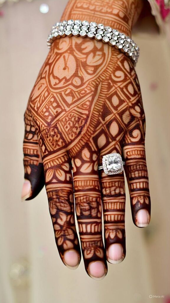 simple royal mehndi design