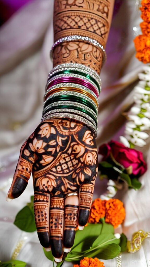 simple royal mehndi design