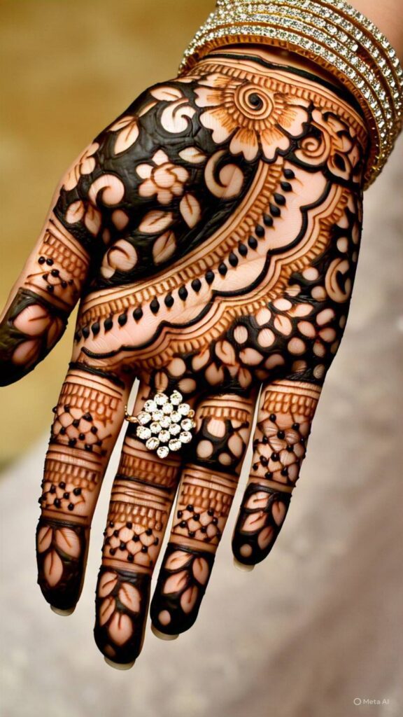 simple royal mehndi design