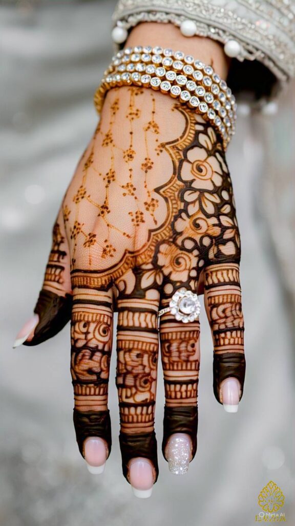 simple royal mehndi design