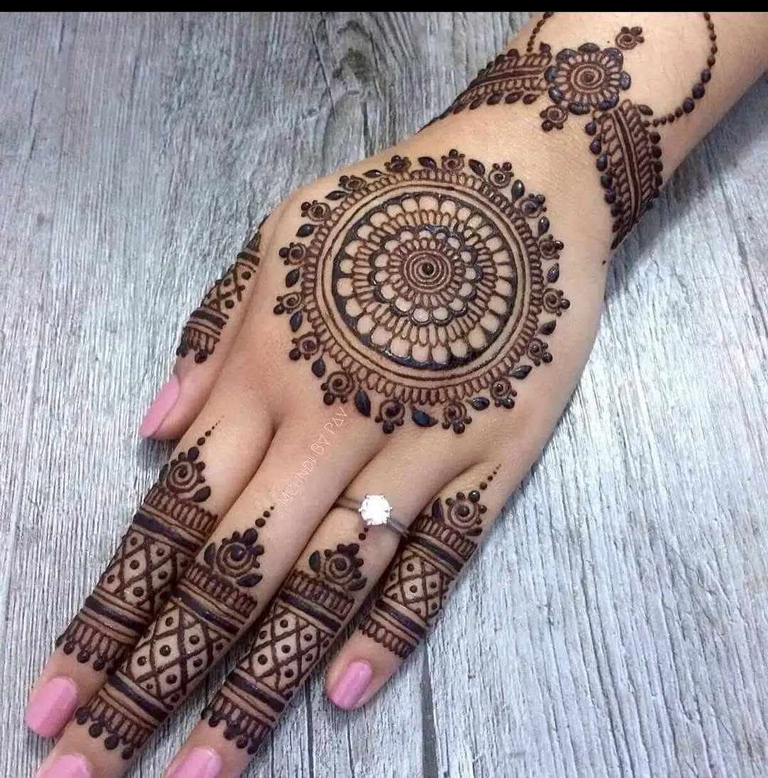 Engagement Mehndi Designs