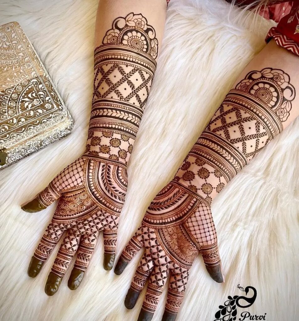 Royal Front Hand Mehndi Design