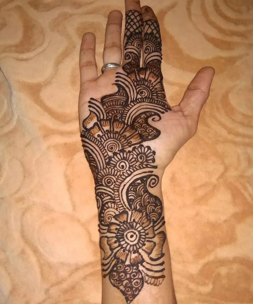 Royal Front Hand Mehndi Design