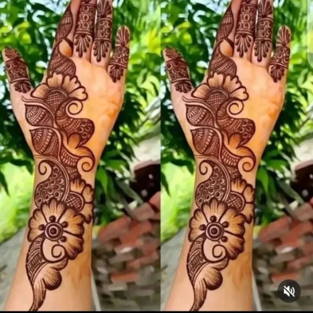 Royal Front Hand Mehndi Design