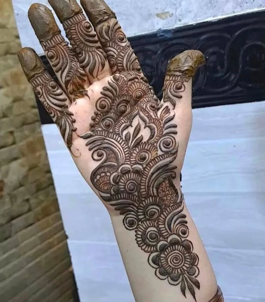 Royal Front Hand Mehndi Design