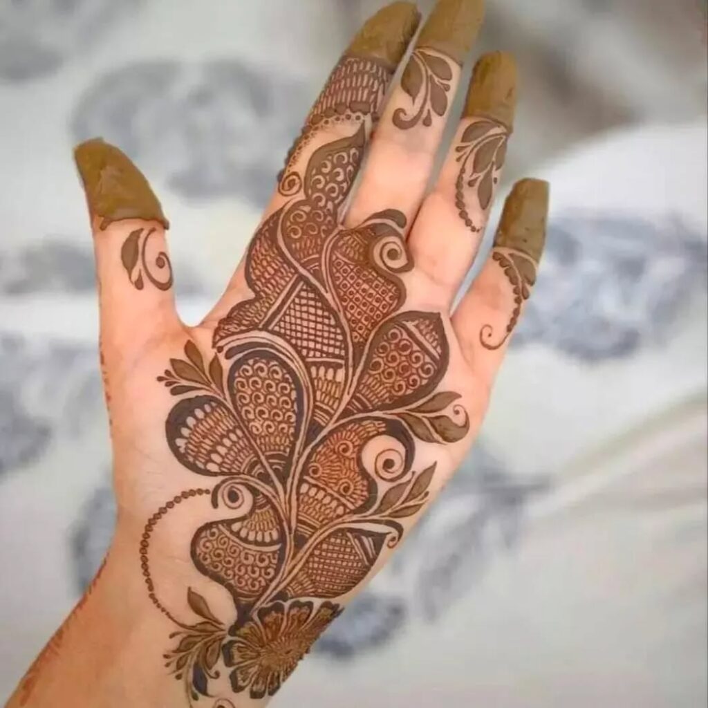 Royal Front Hand Mehndi Design