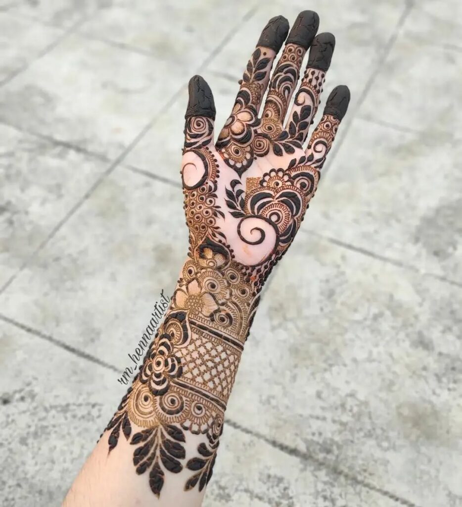 Royal Front Hand Mehndi Design
