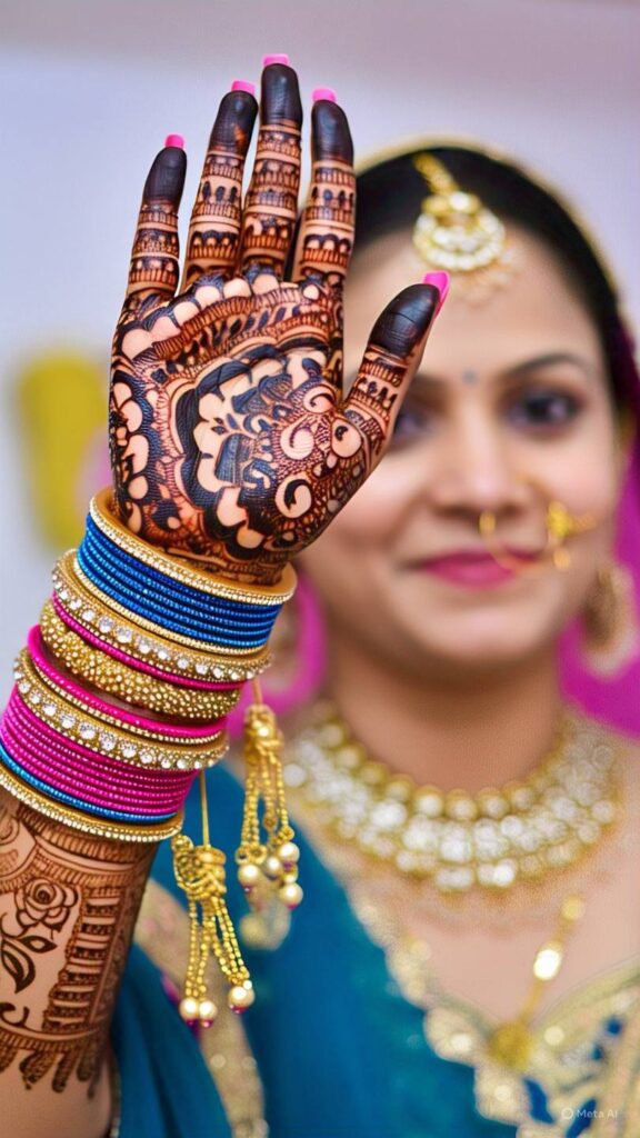 engagement mehndi designs for bride