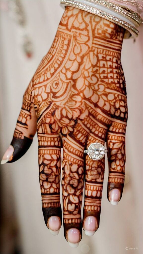 engagement mehndi designs for bride