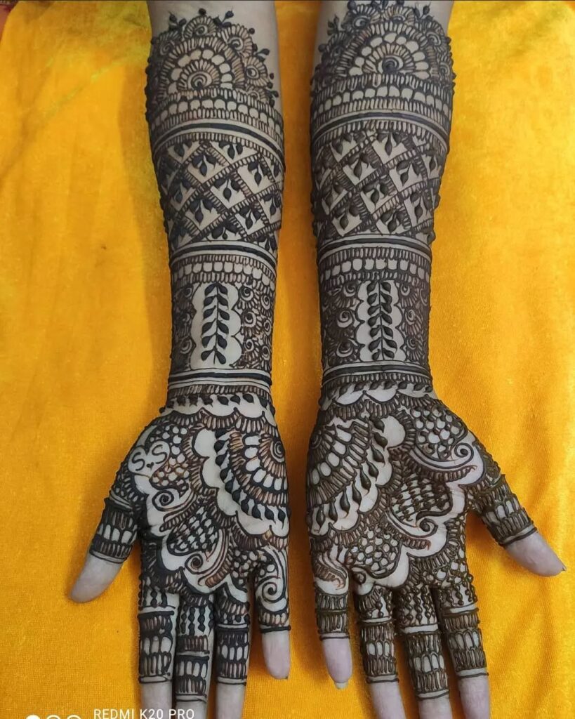 full hand mehndi design easy and beautiful