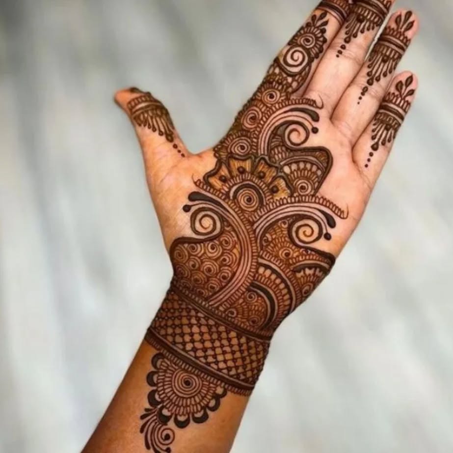 front mehndi design easy and beautiful