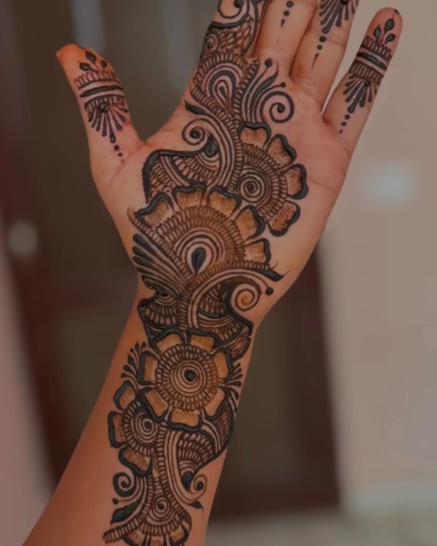 front mehndi design easy and beautiful