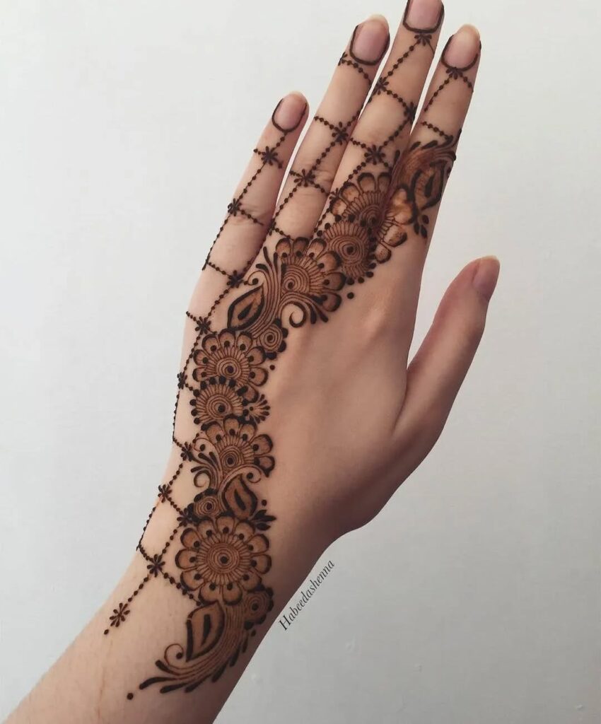 Beautiful and Simple Mehndi Designs for Your Back
