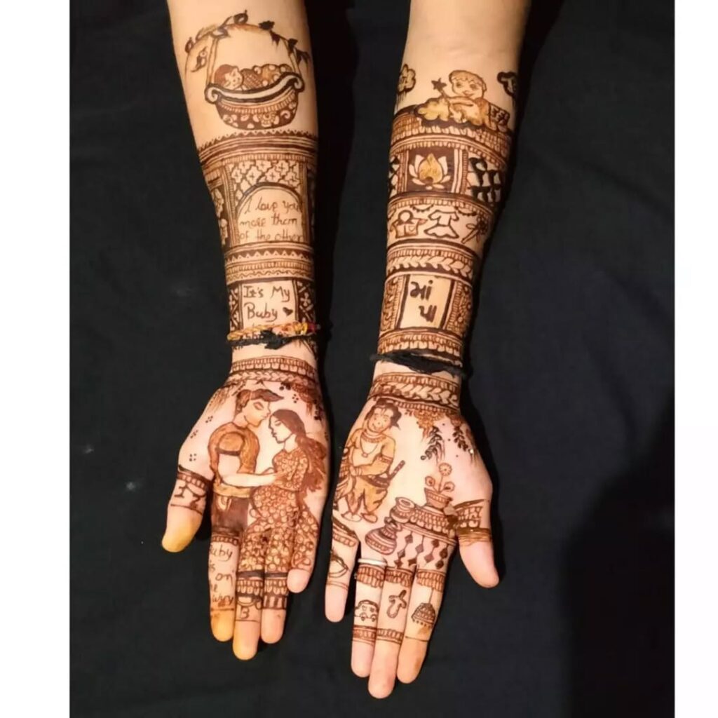 Heart Mehndi Design