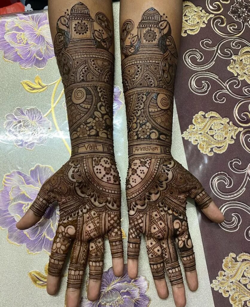 bengali bridal mehndi designs