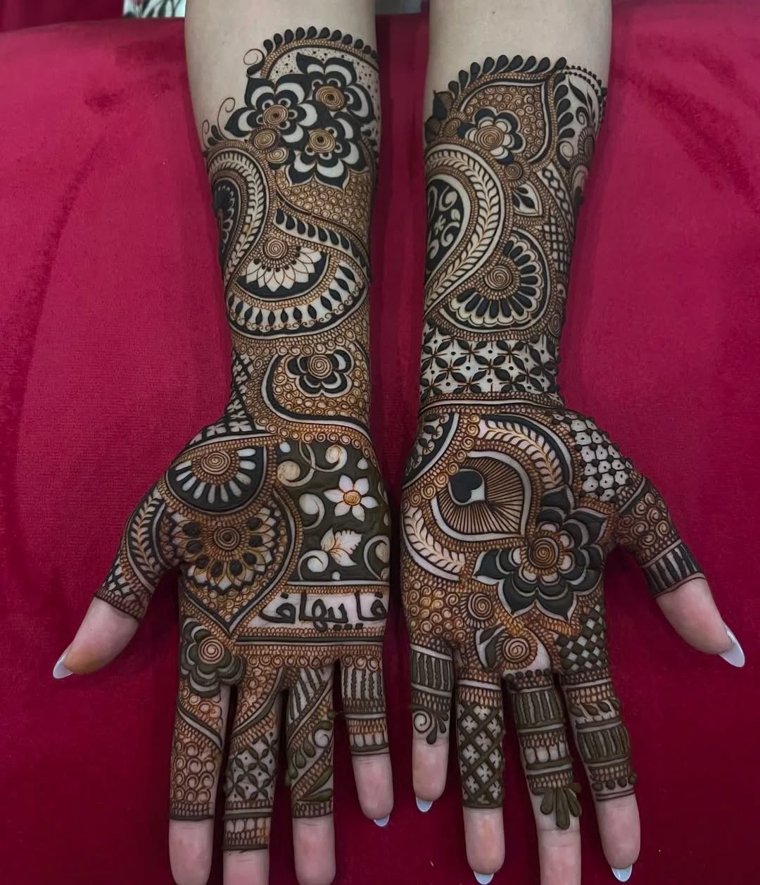 dulhan mehndi design photo