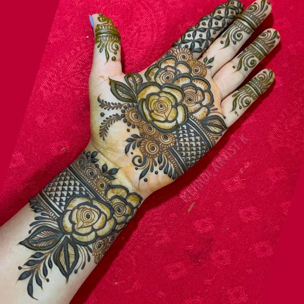 dulhan mehndi design photo
