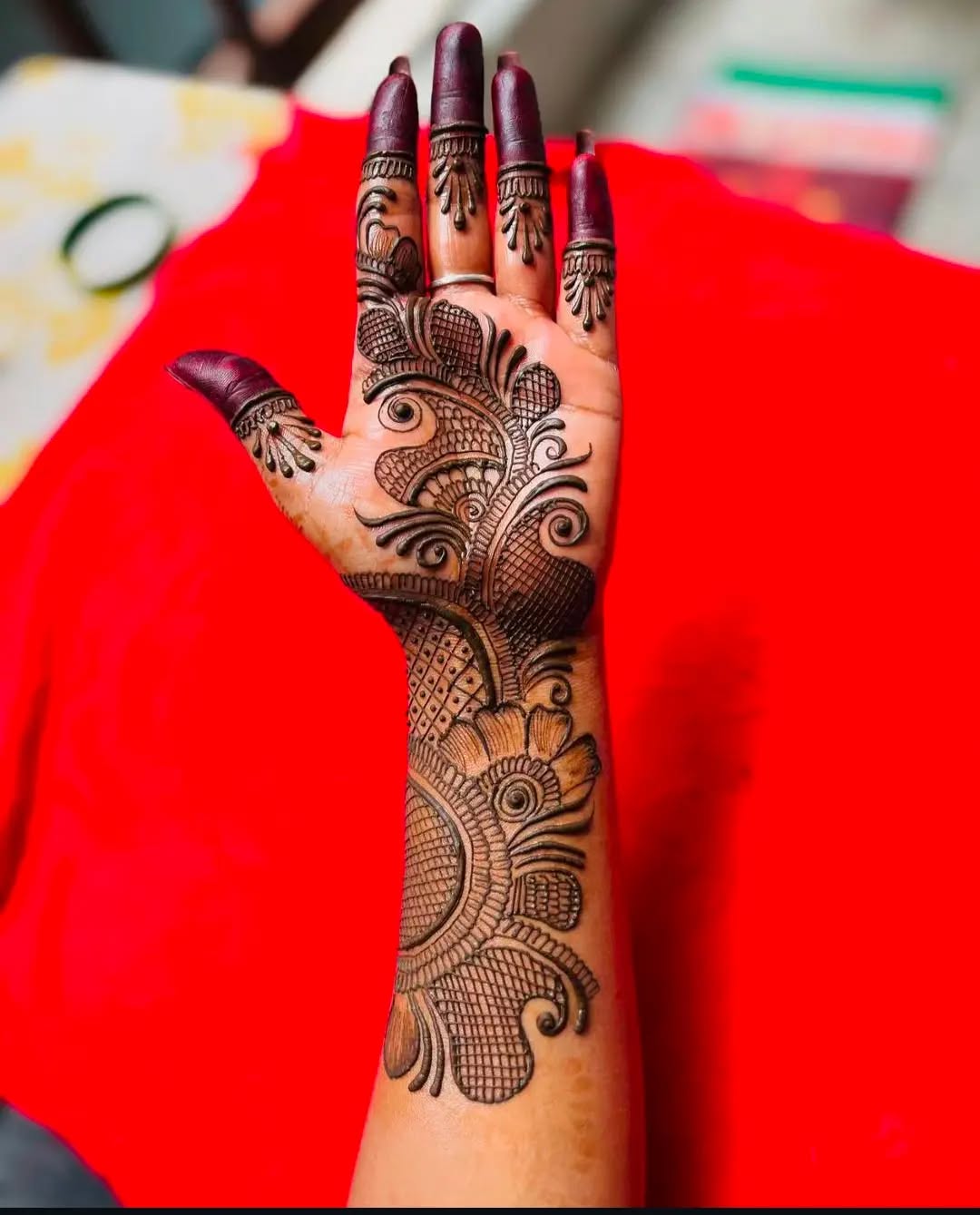 dulhan mehndi design photo