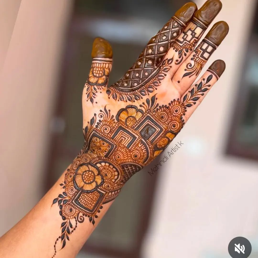 dulhan mehndi design photo