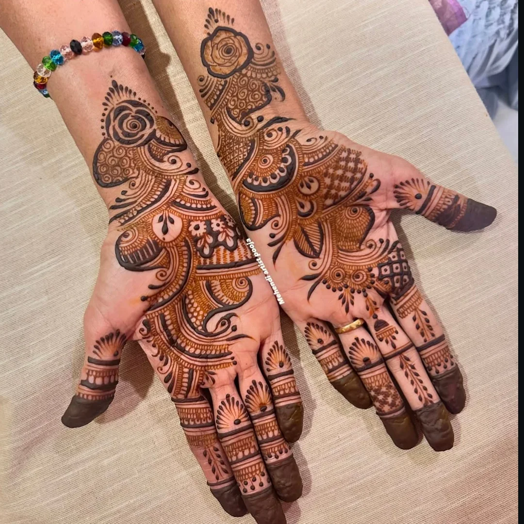 dulhan mehndi design photo